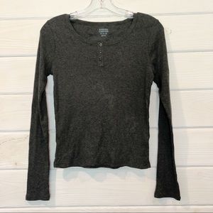 ⭐5 for $25 NWOT Harper Canyon Rib Long Sleeve Shirt, Button